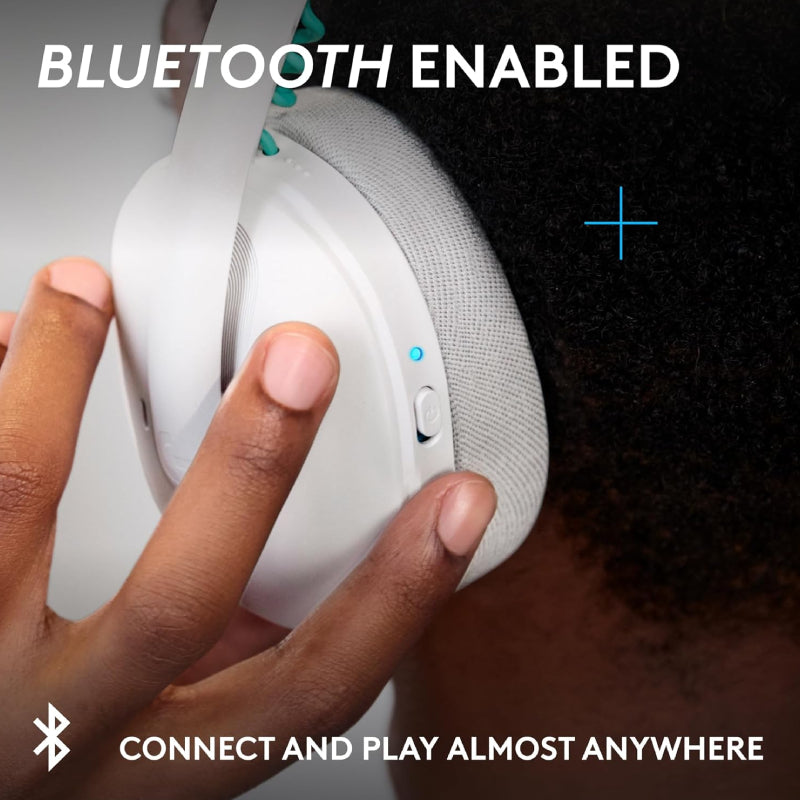 Logitech G325 LIGHTSPEED Wireless Gaming Headset - Bluetooth 5.2 / USB-C to USB-A / White
