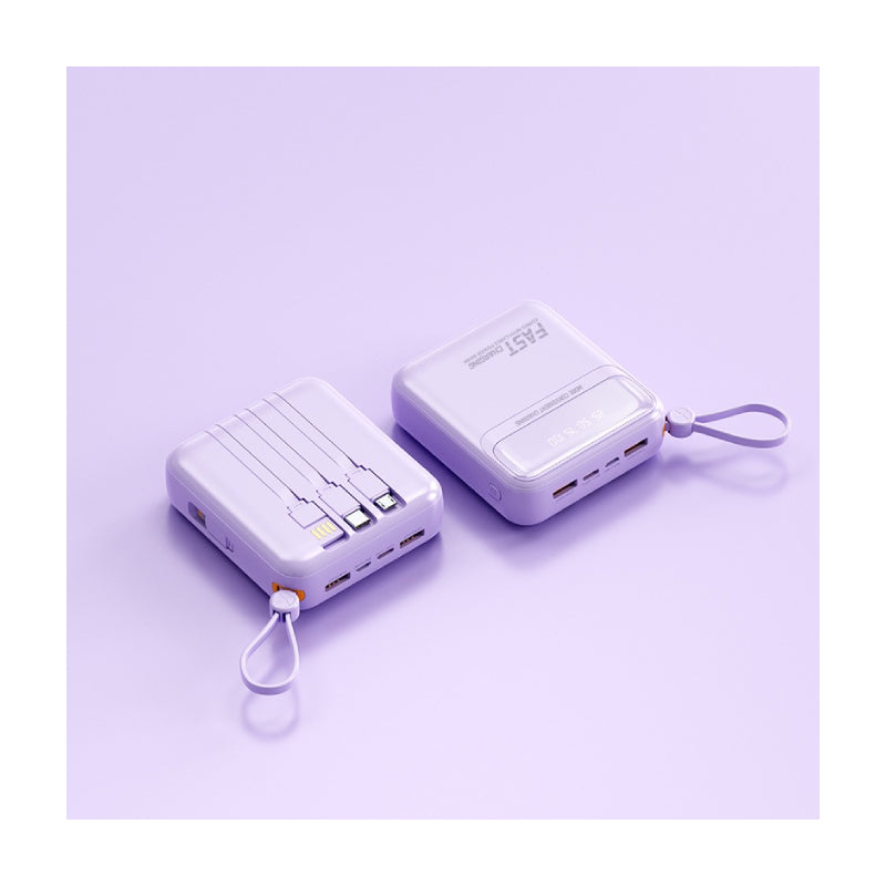 LEEDOR HT-DX255 Fast Charging Power Bank - 20W / 10000mAh / Purple