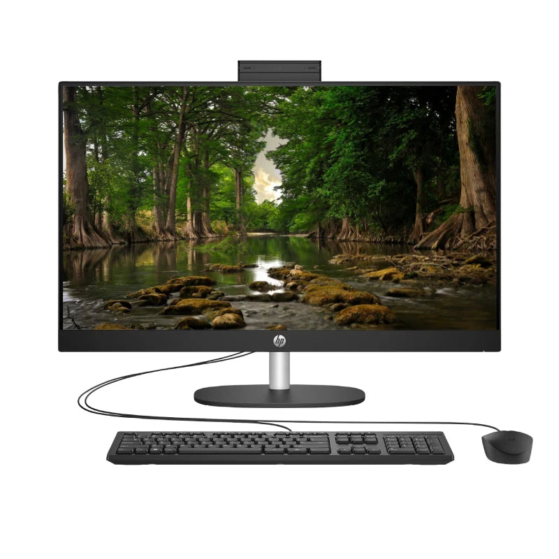 HP 27-CR2048NE AIO AI PC - Ultra 7 255U / 8GB / 512GB (NVMe M.2 SSD) / 27" FHD Non-Touch / 1YW / Jet Black - Desktop