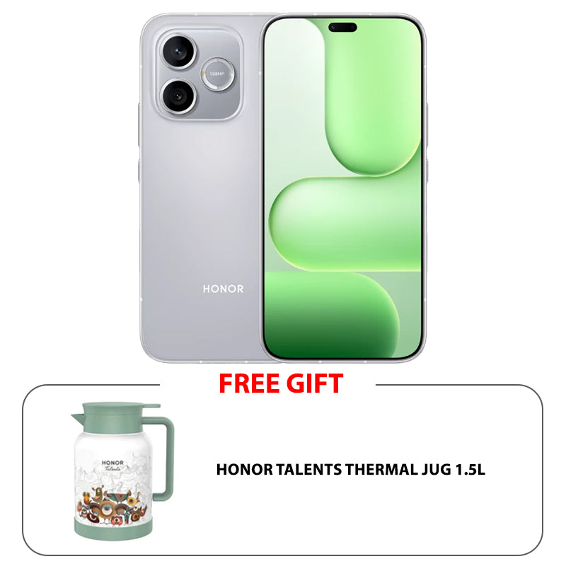 هونر Lite -رام  وصولرام  سعة 16جيجابايت  (8+8)رام  سعة تخزين 256 جيجابايت  شاشة مقاس 6.6 بوصة / 5جي  رمادي  فيلفيت رمادي  هاتف