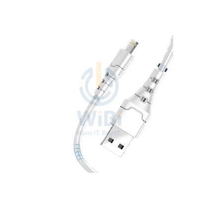 Aspor A101 Quick Charge & Data Cable - Lightning / 1 Meter / White Accessories > Cables & Converters > Cables