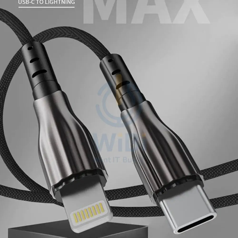 Aspor A110L Charging Cable - USB-C To Lightning / 27W / 2 Meters Accessories > Cables & Converters > Cables