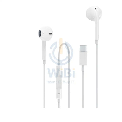 Aspor A215 Wired Headset - Wired / 1.2 Meters / USB-C / White
