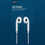 Aspor A215 Wired Earphone - Wired / 1.2 Meters / USB-C / White Accessories > Audio > Headphones > Offer Zone