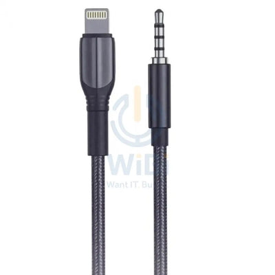 Aspor A232 Lightning audio Cable - 1.2 Meter / 3.5mm / Black Accessories > Cables & Converters > Cables > Offer Zone