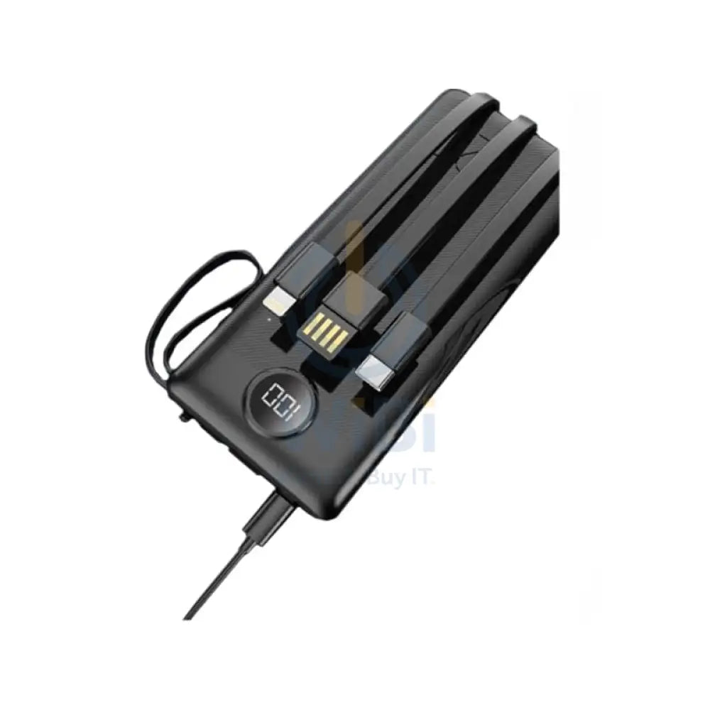 Aspor A300 4 in 1 Power Bank - 10000mAh / output Micro / Type C / Lightning / USB-A / Black Accessories > Power Bank >