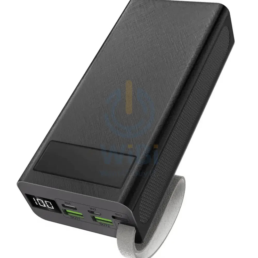Aspor A306 Power Bank - 30000mAh / 20W / Micro USB / Type-C / Lightning / Black Accessories > Power Bank