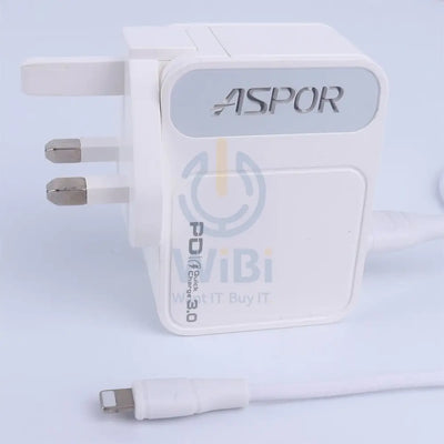 Aspor A838 30W PD Fast Charger - White