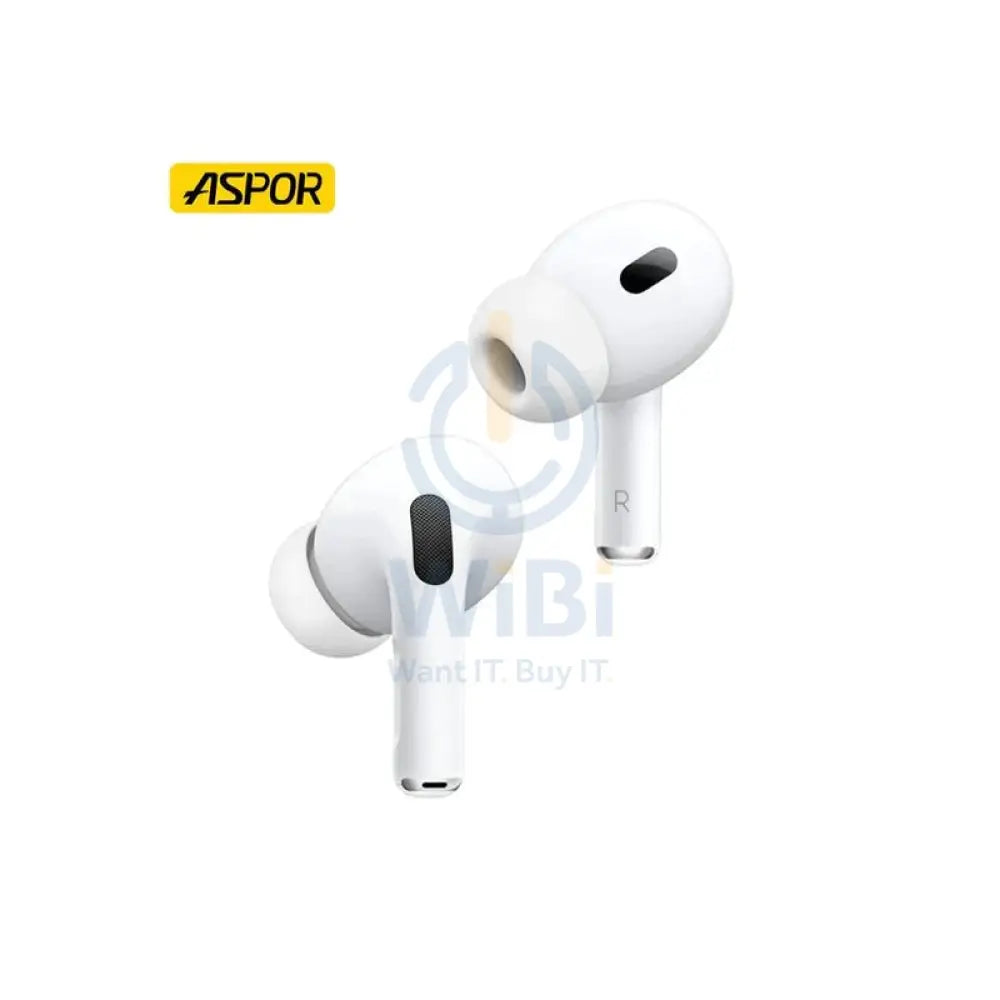 اسبور TWS بلوتوث ايربودز برو الثاني لاسلكي - أبيض اكسسوارات > الصوت > سماعات الرأس > منطقة العرض