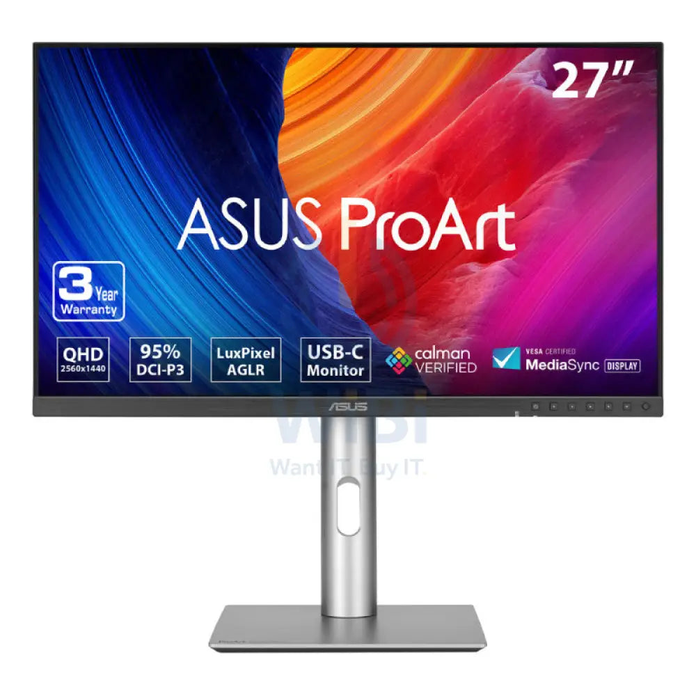 ASUS ProArt Display PA278CFRV - 27’’ QHD / 5ms / 100Hz / USB-C/HDMI/DP / Speaker - Professional Monitor Monitors &
