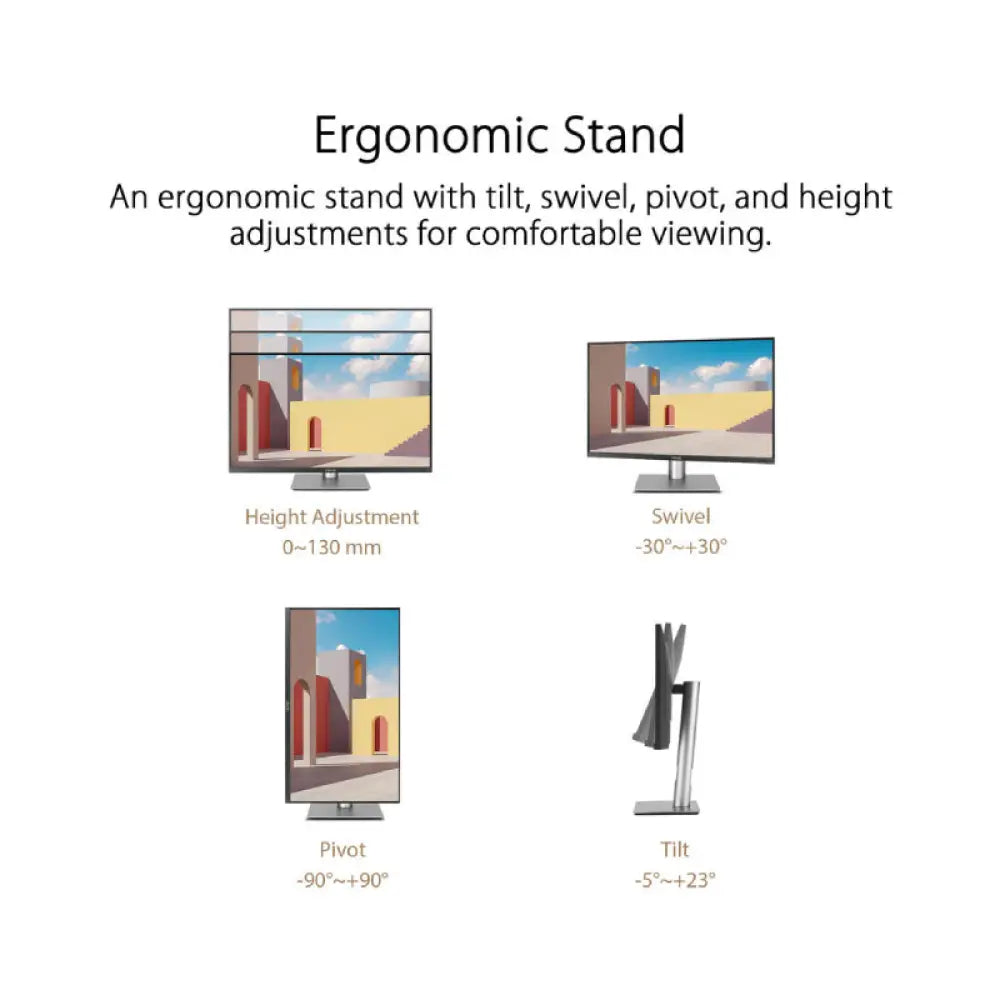 ASUS ProArt Display PA278CFRV - 27’’ QHD / 5ms / 100Hz / USB-C/HDMI/DP / Speaker - Professional Monitor Monitors &