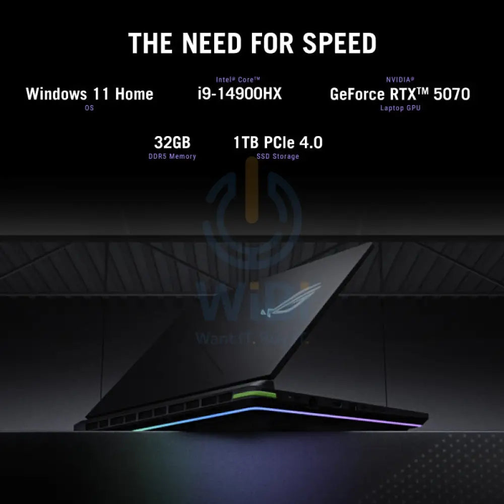 ASUS ROG Strix G16 (2025) G615 - 16’’ 2.5K WQXGA (2560x1600) / i9 / 32GB / 1TB (NVMe M.2 SSD) / RTX 5070 8GB GDDR7