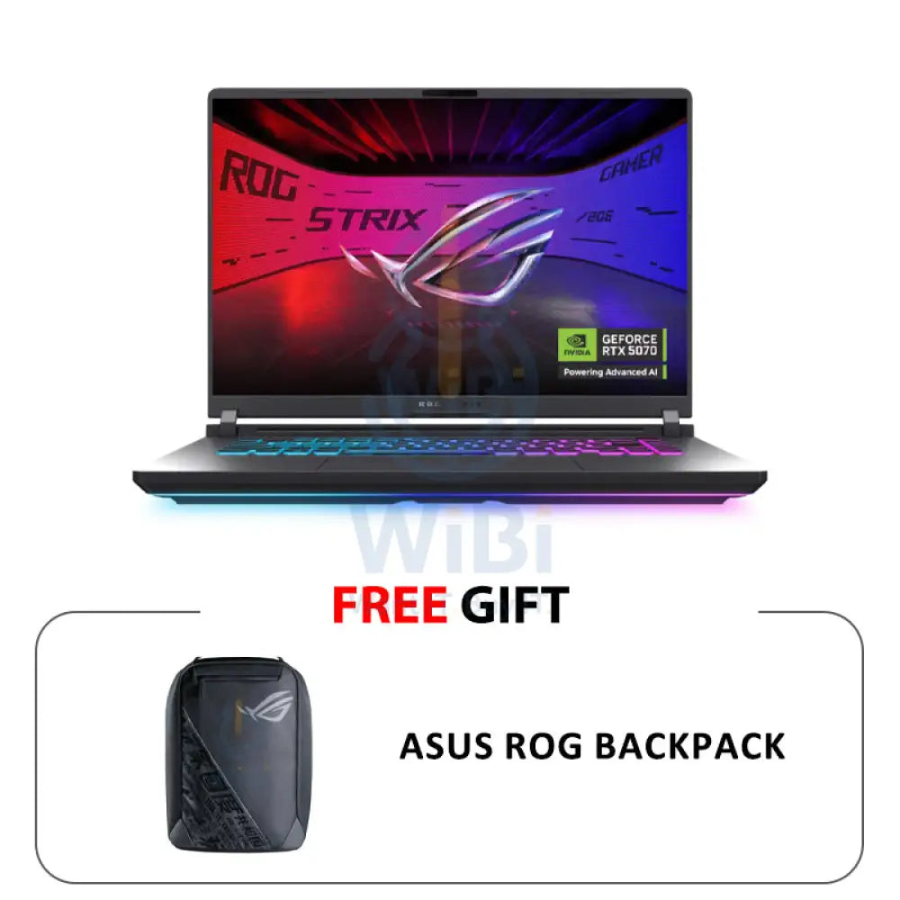 ASUS ROG Strix G16 (2025) G615 - 16’’ 2.5K WQXGA (2560x1600) / i9 / 32GB / 1TB (NVMe M.2 SSD) / RTX 5070 8GB GDDR7