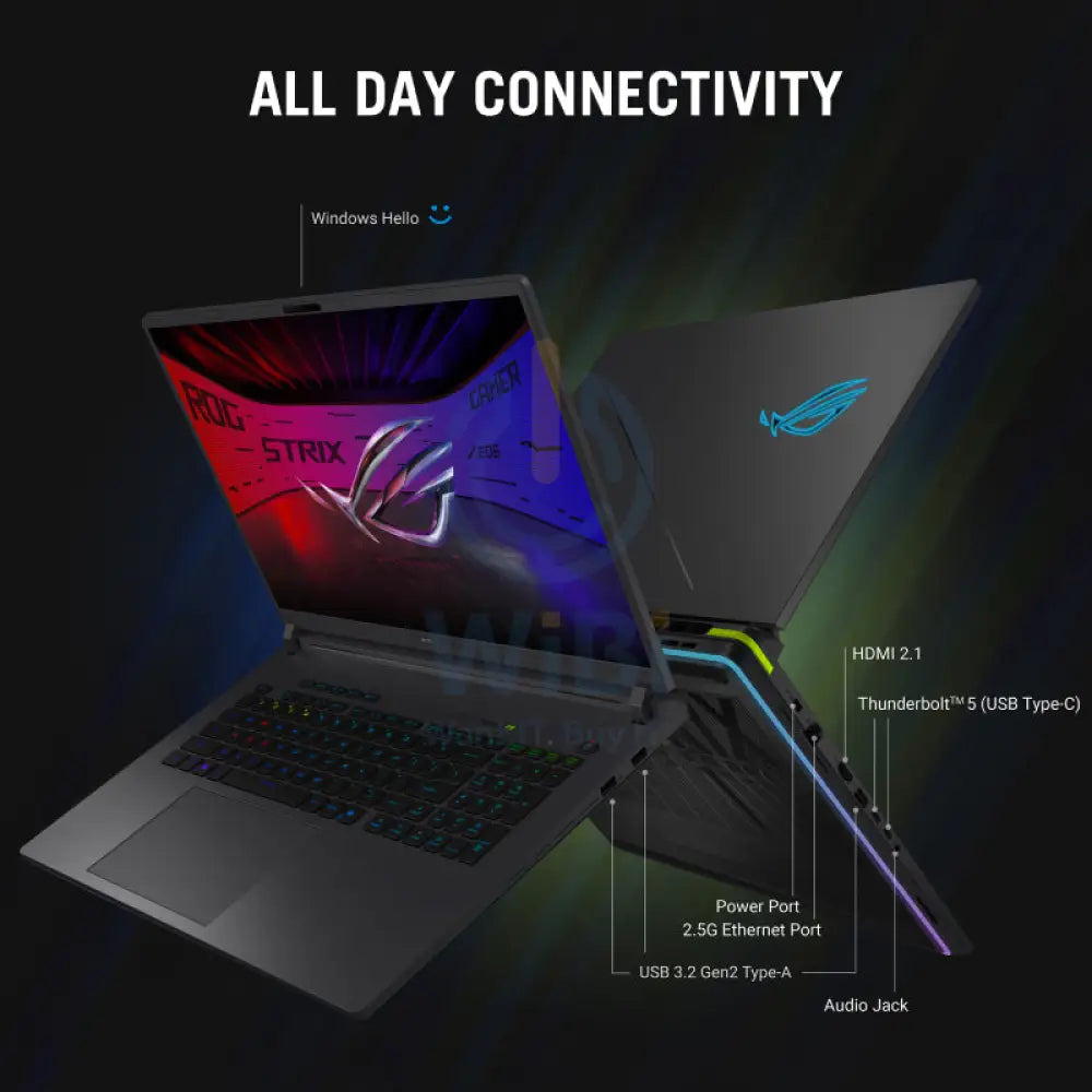 ASUS ROG Strix G16 (2025) G615 - 16’’ FHD+ (1920 x 1200 WUXGA) / Ultra 7 255HX / 32GB / 1TB (NVMe M.2 SSD) / RTX 5070