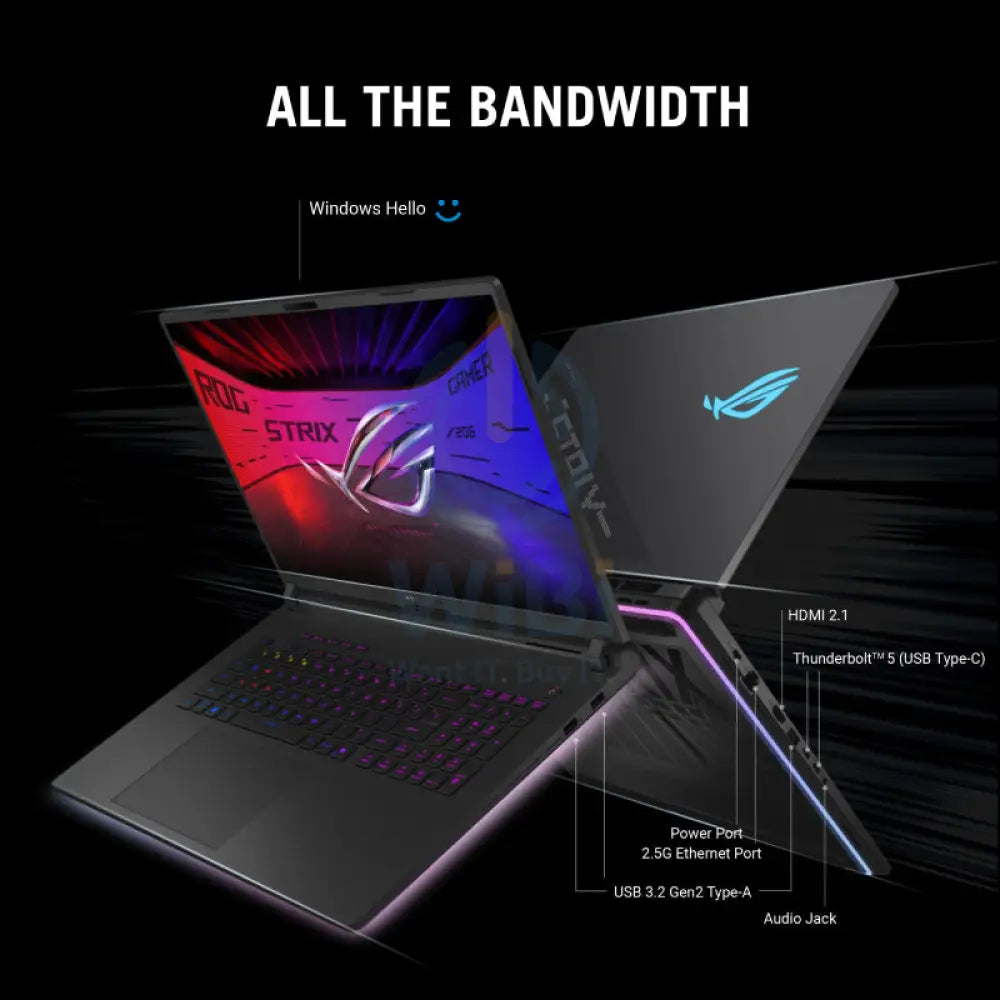 آسوس ROG Strix SCAR 16 (2025) G635 - 16 بوصة 2.5K WQXGA (2560 × 1600) / ألترا 9 275HX / 64 جيجابايت / 2 تيرابايت (NVMe م.2 إس إس دي) / RTX