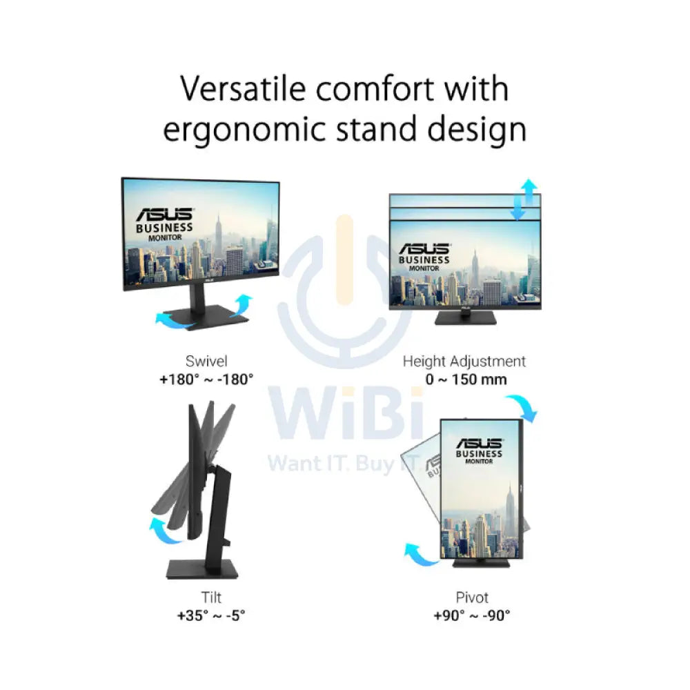 ASUS VA27UQSB - 27’’ 4K UHD / 5ms / 60Hz / USB/HDMI/DP / Speaker - Business Monitor Monitors & Projectors > Monitors