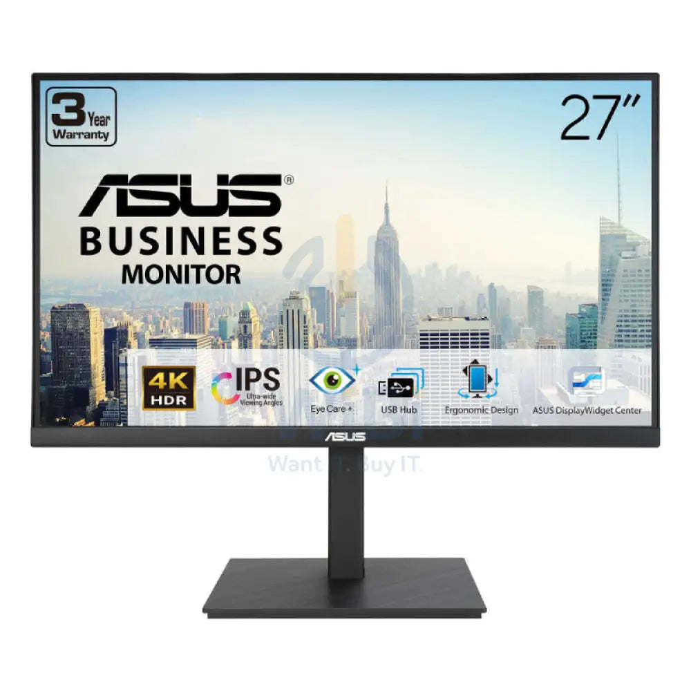 ASUS VA27UQSB - 27’’ 4K UHD / 5ms / 60Hz / USB/HDMI/DP / Speaker - Business Monitor Monitors & Projectors > Monitors
