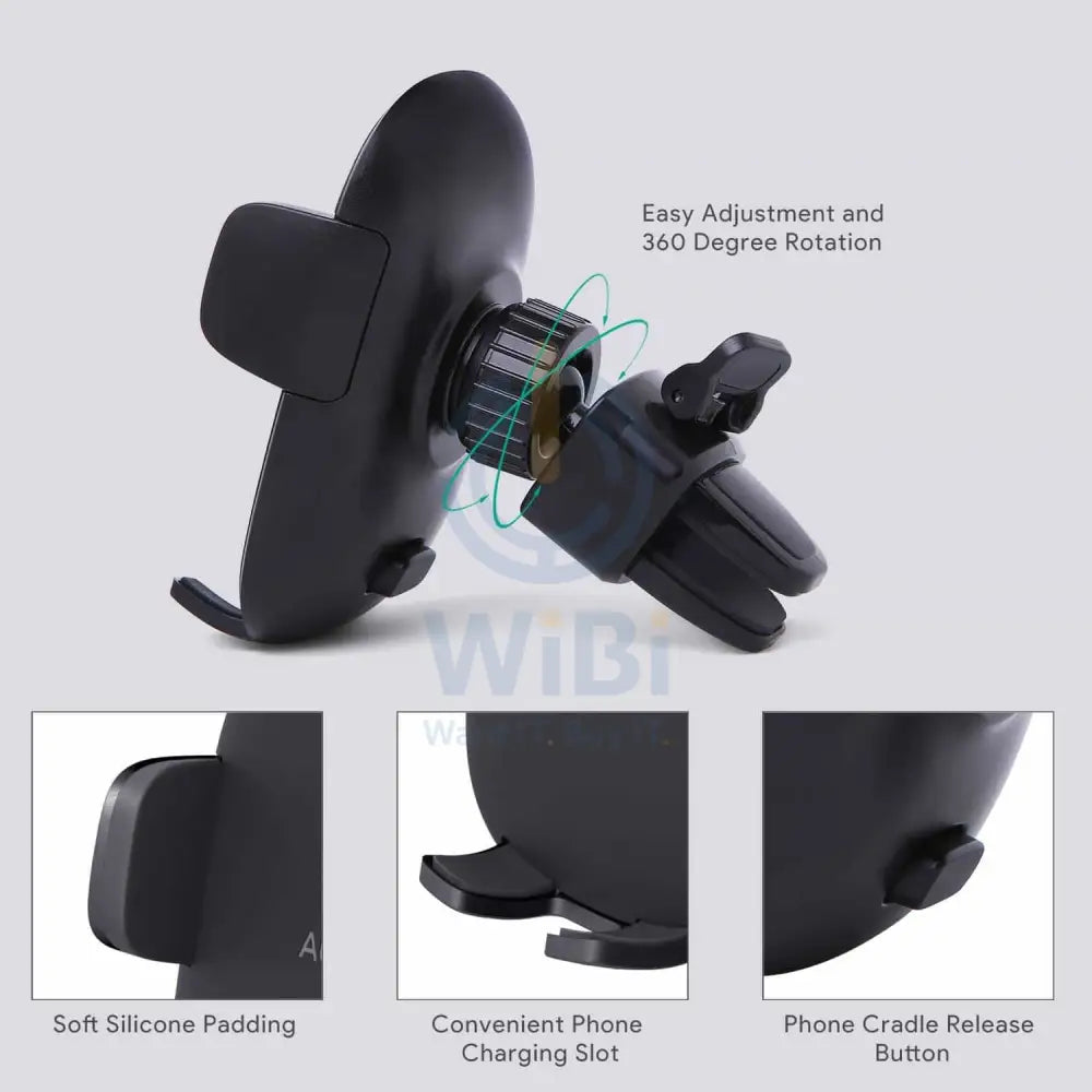 Aukey 360-Degree Flexible Phone Holder - Black Accessories > Mobiles & Tablets > Mobiles > Mobile Holder / Stands