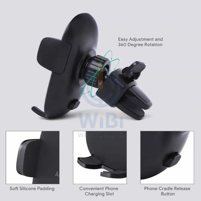 Aukey 360-Degree Flexible Phone Holder - Black Accessories > Mobiles & Tablets > Mobiles > Mobile Holder / Stands