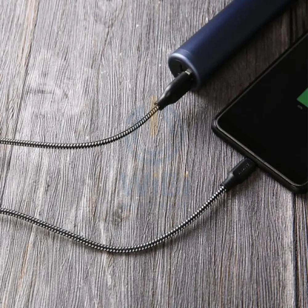 Aukey Braided Nylon USB 2.0 to Micro USB Cable (2m / 6.6ft) - Black Accessories > Cables & Converters > Cables > Offer