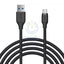 Aukey Braided Nylon USB 3.1 GEN1 to USB-C Cable (2m / 6.6ft) - Black Accessories > Cables & Converters > Cables