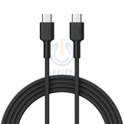 Aukey Braided Nylon USB-C to USB-C Cable(0.9m) - Black Accessories > Cables & Converters > Cables