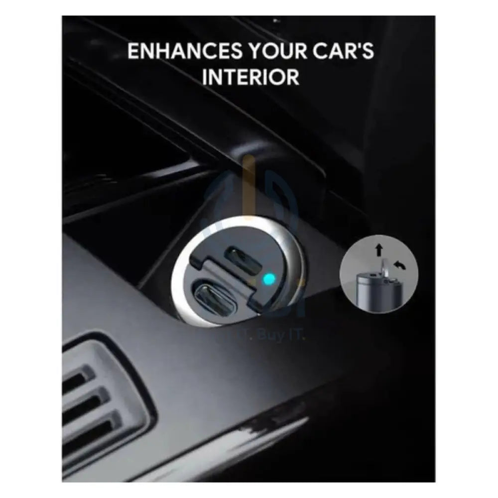 AUKEY CC-A4 مزدوج منفذ سيارة PD شاحن - يو اس بي/ 30 واط / أسود اكسسوارات > هواتف  تابلت > هواتف > سيارات