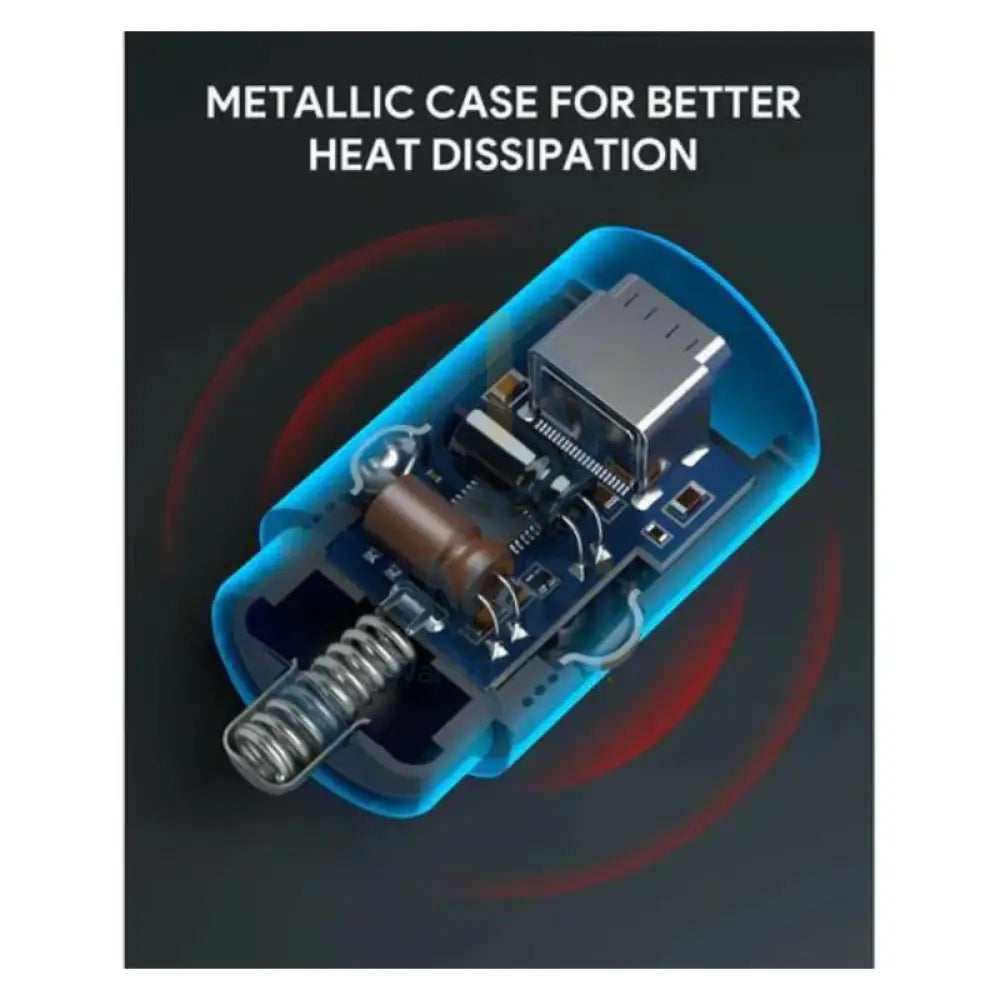 AUKEY CC-A4 مزدوج منفذ سيارة PD شاحن - يو اس بي/ 30 واط / أسود اكسسوارات > هواتف  تابلت > هواتف > سيارات