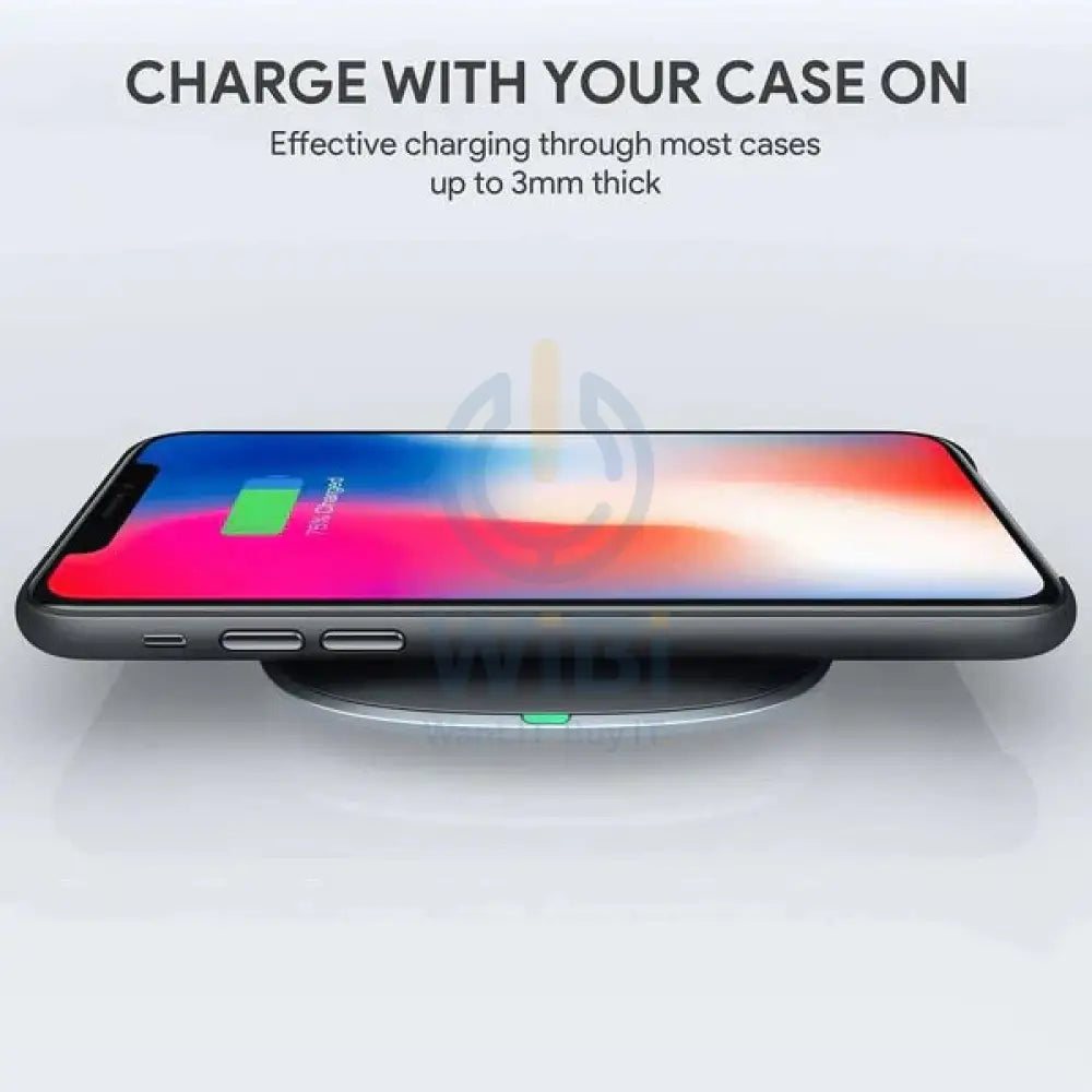 AUKEY LC-C6 BK USB-C Input 15W Wireless Fast Charger - Black Accessories > Power Adapters