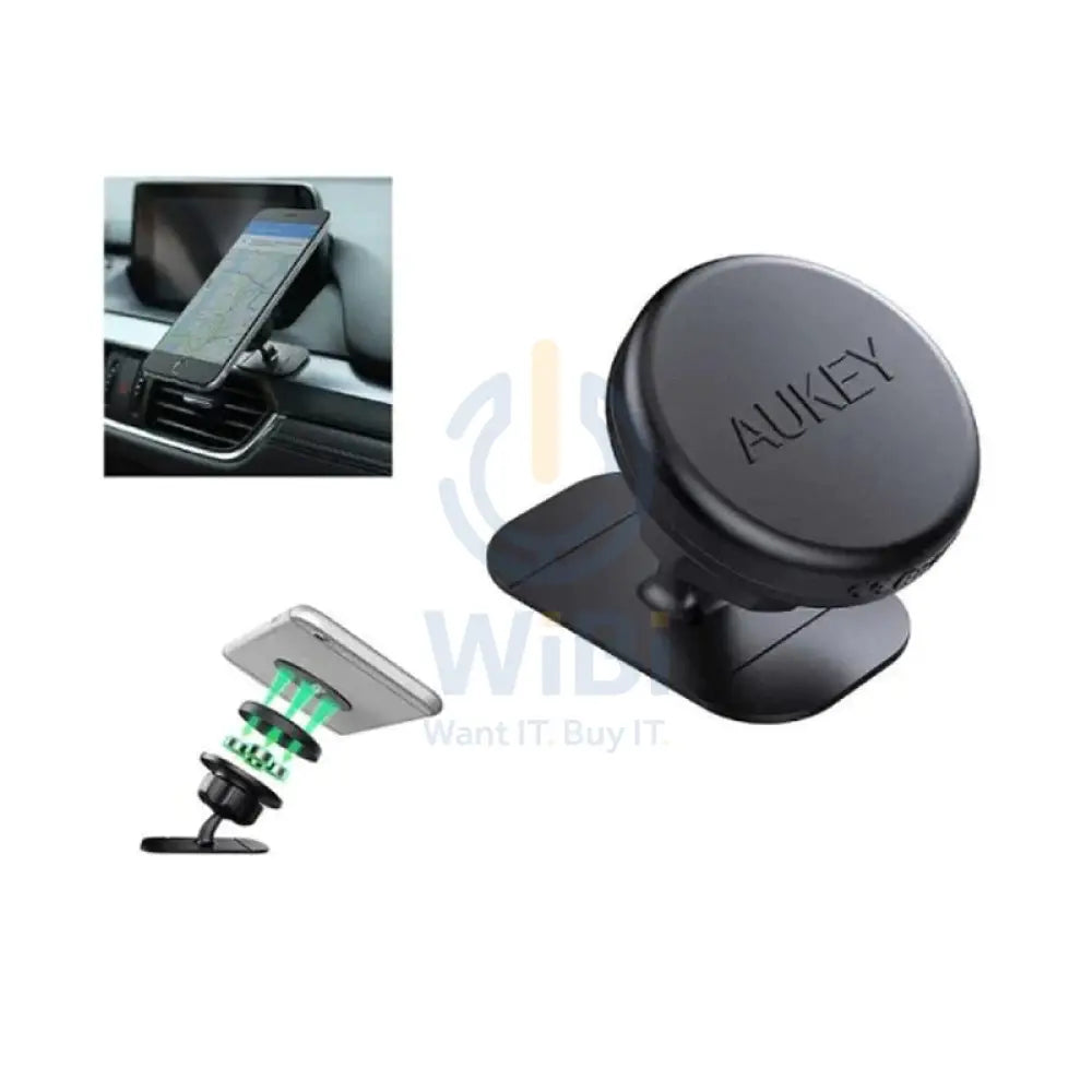 Aukey Magnetic Phone Mount - Black Accessories > Mobiles & Tablets > Mobiles > Mobile Holder / Stands