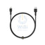 AUKEY MFI Braided Nylon USB-C To Lightning Cable - 2 m / Black Accessories > Cables & Converters > Cables > Offer Zone