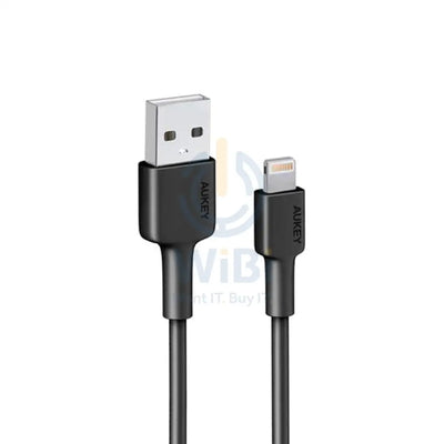 AUKEY Nylon Braided USB-A to Lightning Cable - 0.9m / Black Accessories > Cables & Converters > Cables > Offer Zone