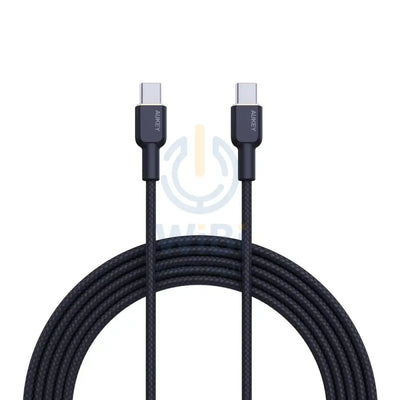 AUKEY Nylon Braided USB-C to USB-C Cable - 1m / Black Accessories > Cables & Converters > Cables