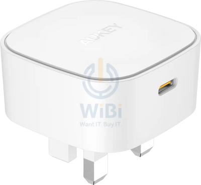 AUKEY PA-Y25 WH 20W Power Deliver USB C Mini Charger- White Accessories > Power Adapters