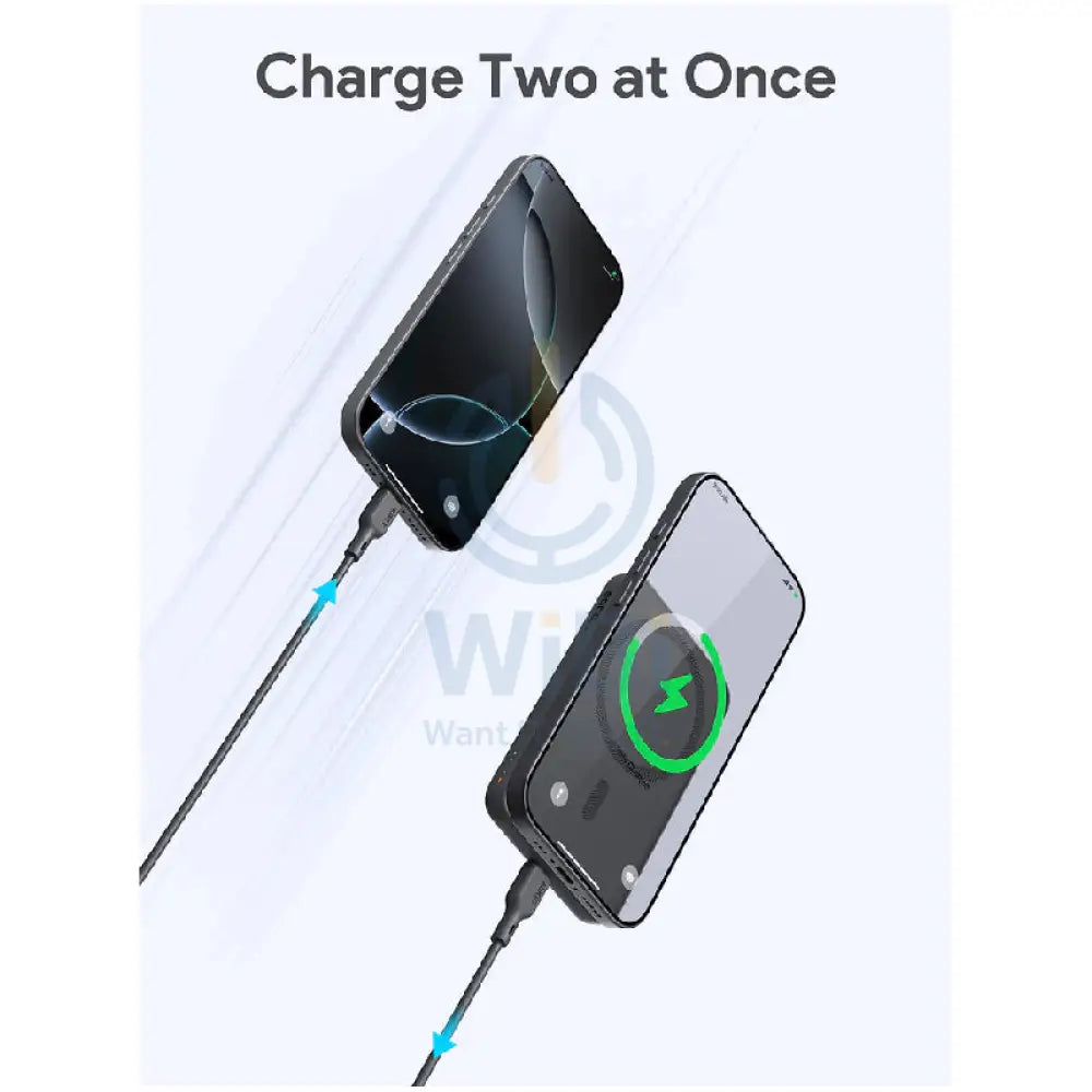 AUKEY PB MS03 MagFusion Slim Magnetic Wireless Charging Power Bank 15W / 5000mAh / USB C / Black Accessories > Power