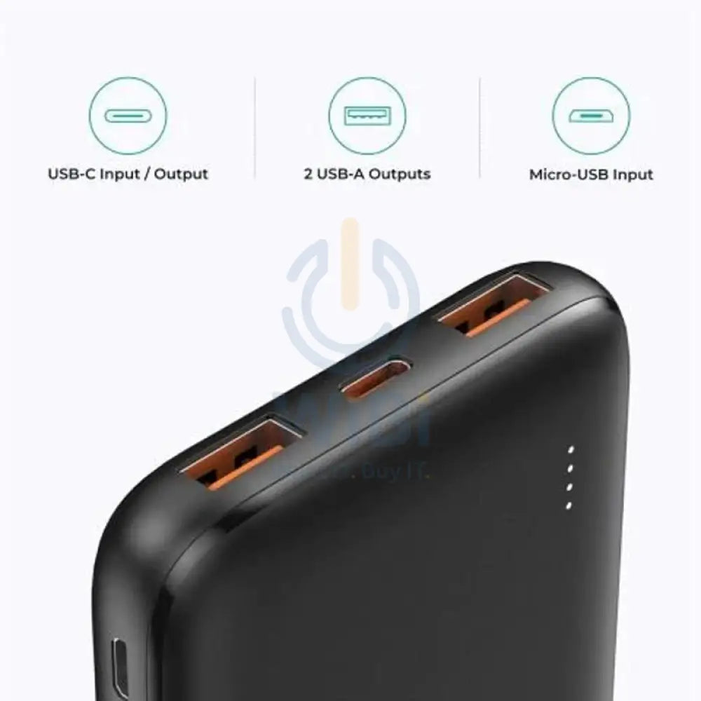 AUKEY Slim Power Bank - 15W / 10,000mAh - Black Accessories > Power Bank