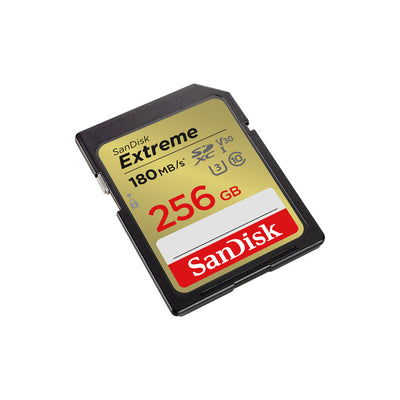 SanDisk Extreme SD UHS-I Card - 256GB / Up to 180MB/s