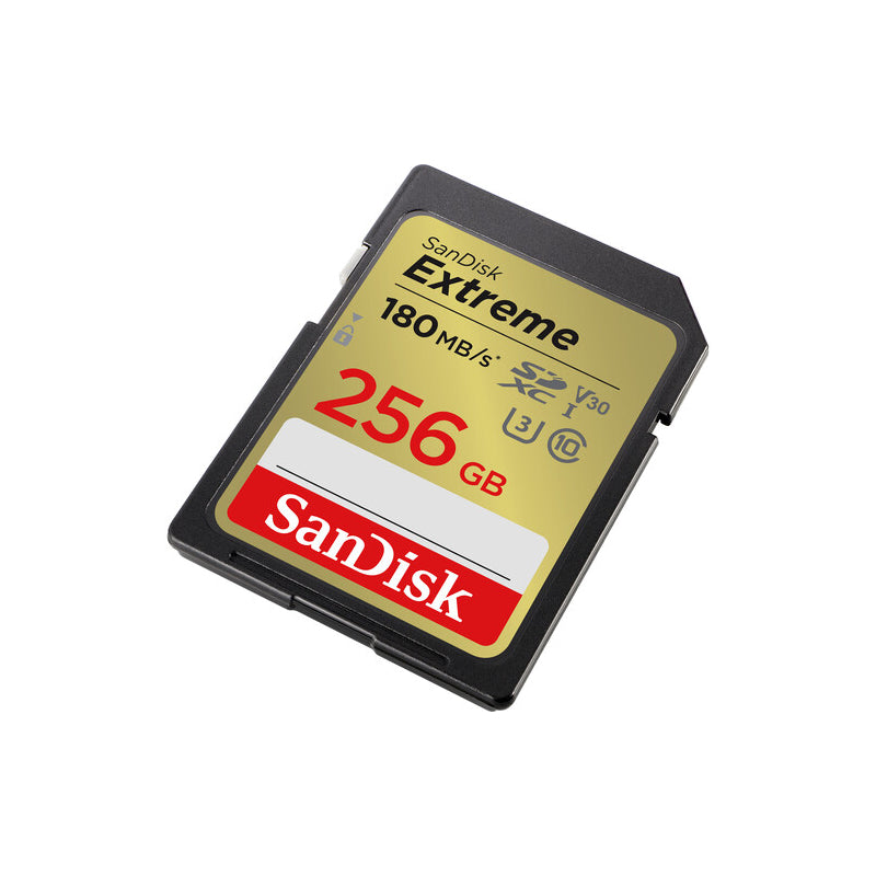 بطاقة  SanDisk Extreme SD UHS-I بطاقة  256 جيجابايت  فوق إلى