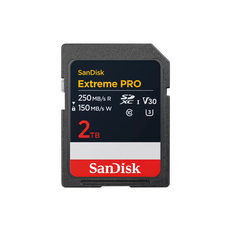 بطاقة ذاكرة سانديسك إكستريم برو SD - 2 تيرابايت / حتى 250 ميجابايت/ثانية