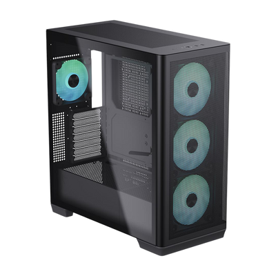 APNX CREATOR C1 V1 ARGB Fan x 4 Mid Tower Case - Black