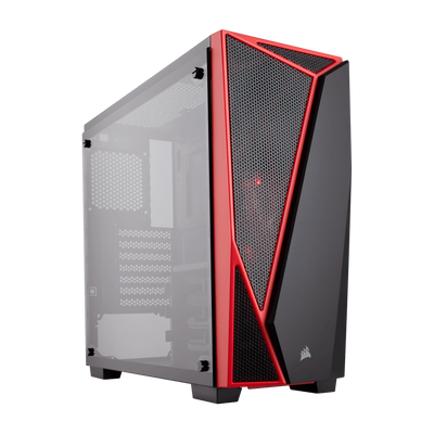 CORSAIR SPEC-04 Carbide Series Mid Tower Case - Black/Red