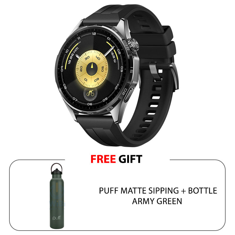 هواوي جي تي 6 ساعة ذكية - 1.47 بوصة أموليد / 46 ملم / بلوتوث - أسود ذكي ساعات