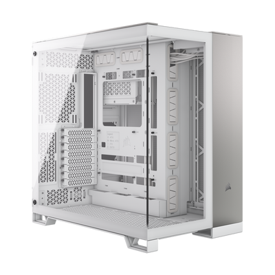CORSAIR 6500X Mid Tower Case - White/Satin Gray Aluminum