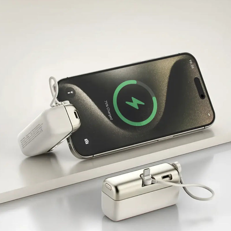 Porodo Pocket Volt Power Bank - 10000mAh / 22.5W / USB-C / White