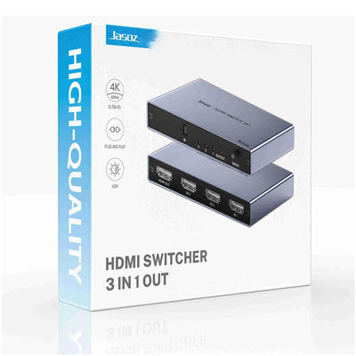 Jasoz T-G179 3-in-1 HDMI Switch - 4K@60Hz / Deep Space Grey