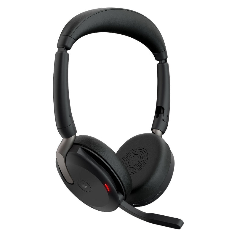 Jabra Evolve2 65 Flex Link MS Stereo Headphone with Wireless Charger - Wireless / Black