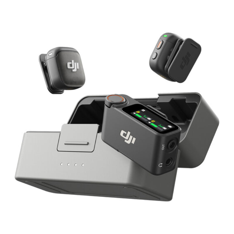 DJI Mic 3 (2 TX + 1 RX + Charging Case) Compact Wireless Microphone System