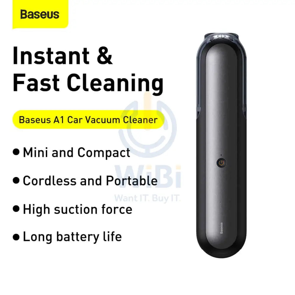Baseus A1 Car Vacuum Cleaner - 4000PA / Type-C / Black Accessories > Other Accessories