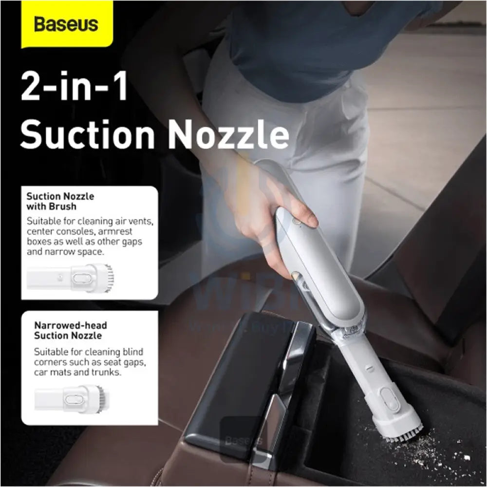 Baseus A1 Car Vacuum Cleaner - 4000PA / Type-C / White Accessories > Other Accessories
