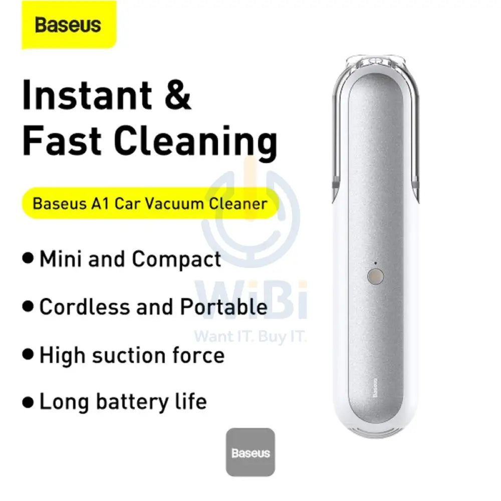 Baseus A1 Car Vacuum Cleaner - 4000PA / Type-C / White Accessories > Other Accessories